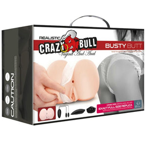 Masturbador vibratório - Vagina e Ânus - Crazy Bull