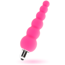 Carregar imagem no visualizador da galeria, Plug anal com vibração e textura - Rosa - Snoopy - Intense
