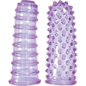 Conjunto de 2 capas de dedo estimulantes - Lilás - Lust Fingers - Seven Creations