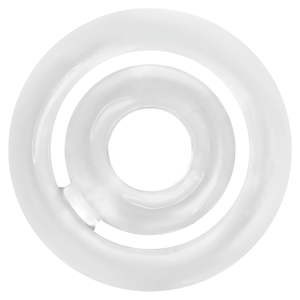 Anel duplo para pénis e testículos - Transparente - Rings Set For Penis - Addicted Toys