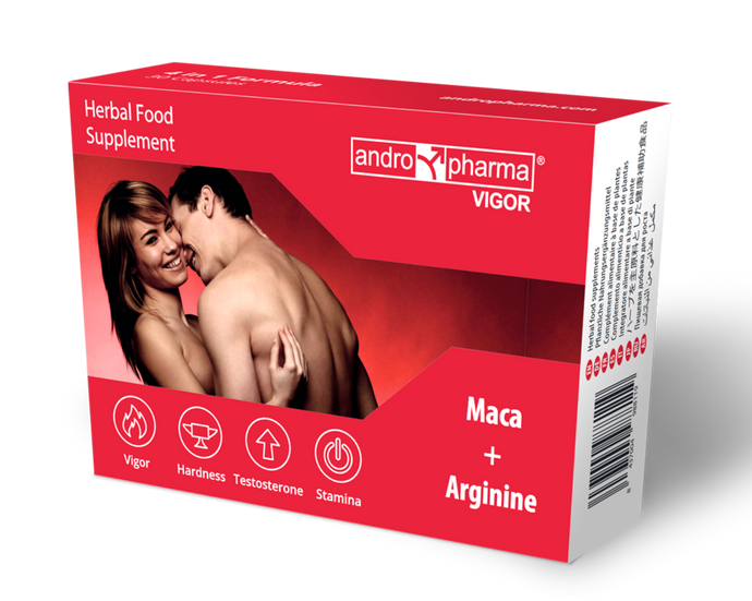 Potenciador Estimulante Sexual - Vigor - Andropharma - 30 Cápsulas