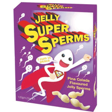 Carregar imagem no visualizador da galeria, Gomas em formato de espermatozoides com sabor a ananás - Jelly super sperms
