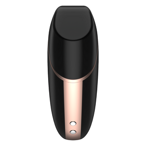 Estimulador de clitóris por ondas de pressão + Vibração + APP - Love Triangle - Preto - Satisfyer