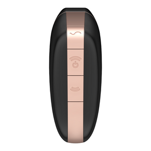 Estimulador de clitóris por ondas de pressão + Vibração + APP - Love Triangle - Preto - Satisfyer