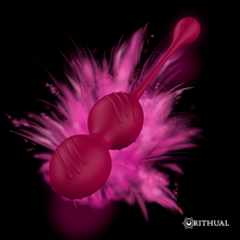 Carregar imagem no visualizador da galeria, Bolas vaginais vibratórias para exercícios de Kegel - Recarregável - Rosa -Nisha - Rithual
