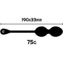 Carregar imagem no visualizador da galeria, Bolas vaginais vibratórias para exercícios de Kegel - Recarregável - Preto - Nisha - Rithual
