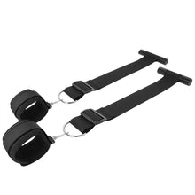 Carregar imagem no visualizador da galeria, Algemas para pulsos com suportes para porta - Handcuffs and straps with door anchor - Darkness
