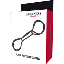 Carregar imagem no visualizador da galeria, Algemas em corda preta - Black rope handcuffs - Darkness
