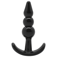 Carregar imagem no visualizador da galeria, Conjunto de 4 plugs anais pretos - Anal plug set 4 pieces - Addicted Toys
