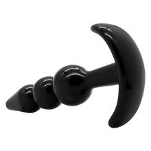 Carregar imagem no visualizador da galeria, Conjunto de 4 plugs anais pretos - Anal plug set 4 pieces - Addicted Toys
