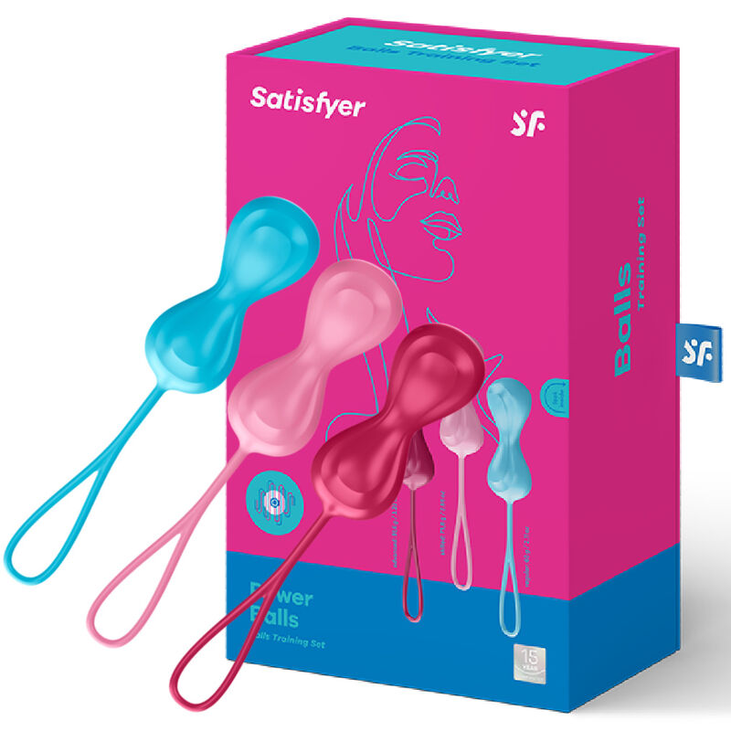 Conjunto de Bolas Vaginais para Exercícios Pélvicos - Power Balls - Satisfyer