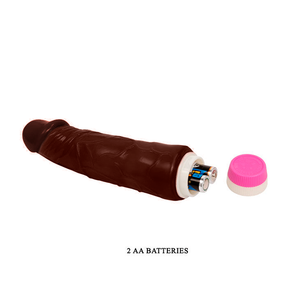 Vibrador realístico - 19.5cm - Castanho - Baile