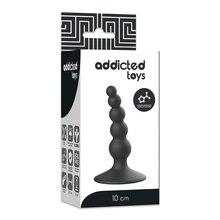 Carregar imagem no visualizador da galeria, Plug anal com 5 bolas - 10cm - Preto - Addicted Toys
