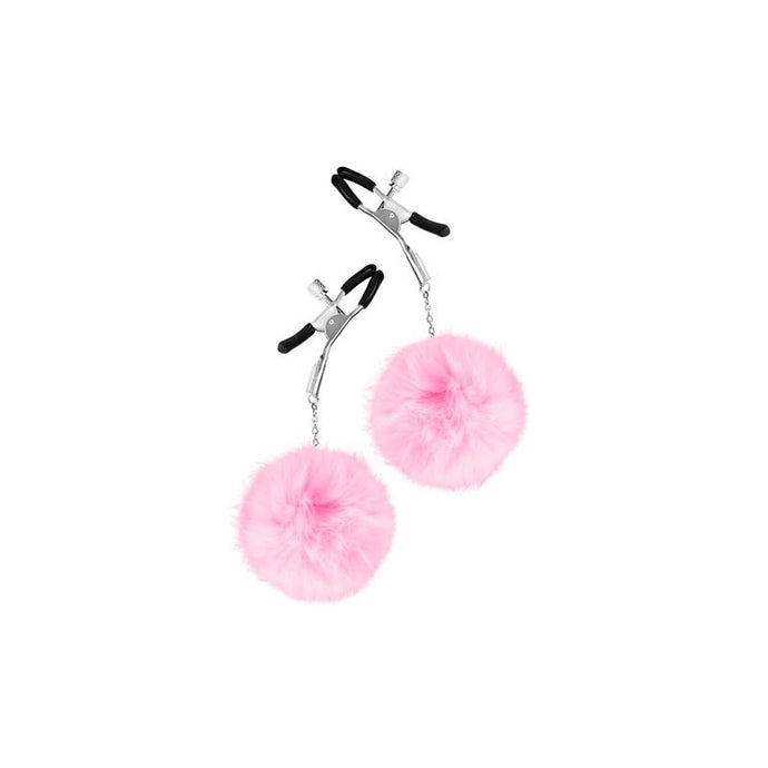 Pinças para mamilos com pompom - Rosa - Sweet Caress