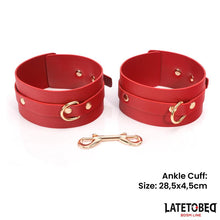 Carregar imagem no visualizador da galeria, Kit BDSM com 7 peças e bolsa de armazenamento - Vermelho - Latetobed
