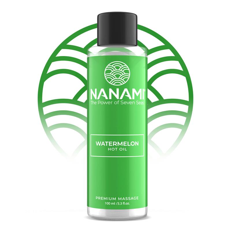 Óleo de Massagem - Efeito Aquecimento - Melancia - Vegan - 100ml - Nanami
