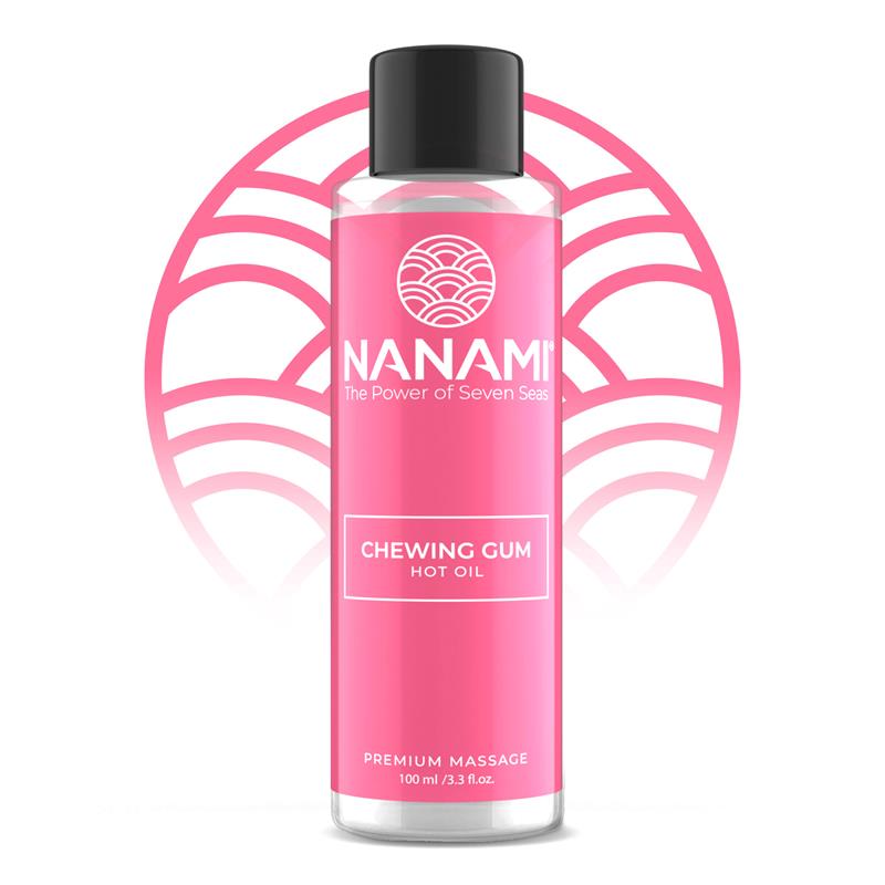 Óleo de Massagem - Efeito Aquecimento - Pastilha Elástica - Vegan - 100ml - Nanami