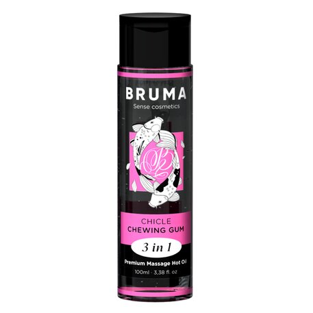 Óleo de Massagem - Efeito de Aquecimento - Chiclete - 100ml - Bruma