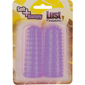 Conjunto de 2 capas de dedo estimulantes - Lilás - Lust Fingers - Seven Creations