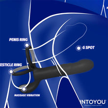 Carregar imagem no visualizador da galeria, Strap-on para dupla penetração com vibração e comando - Magnor - IntoYou
