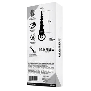 Tira de bolas anais com vibração - Recarregável - Marbe - Tardenoche