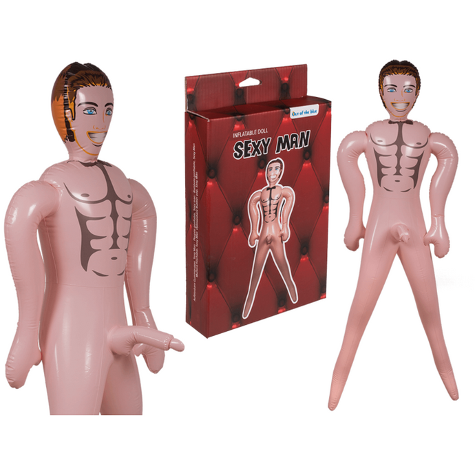 Boneco insuflável com ânus e pénis - Sexy Man