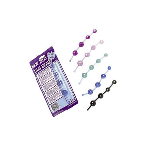 Tira de bolas pretas - New Jelly Thai Beads