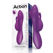 Carregar imagem no visualizador da galeria, Vibrador vaginal com estimulador de clitóris, ponto G e pulsação - No Eleven - Action
