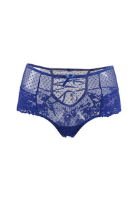 Culotte com efeito corpete  - Azul  - Paris Hollywood