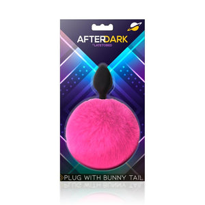Plug anal em silicone com pompom - Rosa - Afterdark