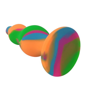 Plug anal com ventosa - 12.5cm - Multicolor - A-Gusto