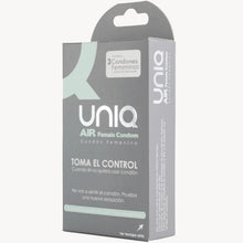 Carregar imagem no visualizador da galeria, Preservativos Femininos - Sem Látex - 3 uni - Uniq Condoms
