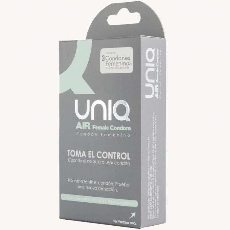 Preservativos Femininos - Sem Látex - 3 uni - Uniq Condoms