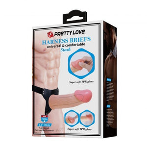 Strap-on oco -  Bege - 17,5 cm - Stark - Pretty Love