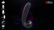 Carregar e reproduzir vídeo no visualizador da galeria, Vibrador vaginal com estimulador de clitóris por ondas de pressão e movimento sobe e desce - Up and down vibrator
