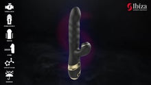 Carregar e reproduzir vídeo no visualizador da galeria, Vibrador vaginal com estimulador de clitóris e movimento sobe e desce - Suction extender vibrator
