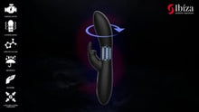 Carregar e reproduzir vídeo no visualizador da galeria, Vibrador vaginal com estimulador de clitóris e movimento de rotação - Rotating rabbit vibrator
