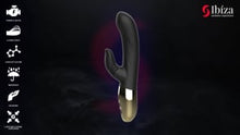 Carregar e reproduzir vídeo no visualizador da galeria, Vibrador vaginal com estimulador de clitóris com movimento de língua - Licking rabbit vibrator
