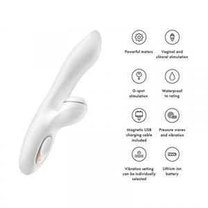 Vibrador vaginal e ponto G com ondas de pressão no Clitóris - Pro+ G-Spot - Satisfyer