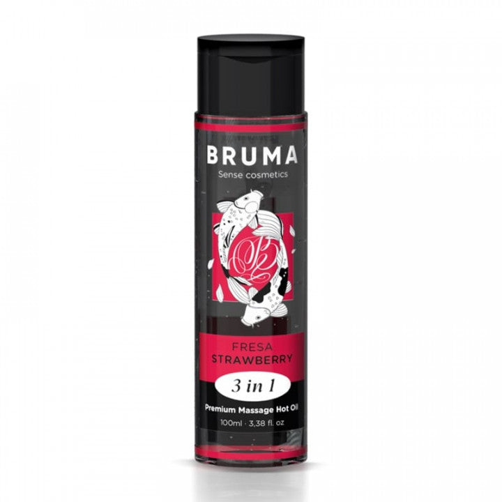 Óleo de Massagem - Efeito de Aquecimento - Morango - 100ml - Bruma
