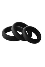 Carregar imagem no visualizador da galeria, Conjunto de 3 anéis para o pénis - Silicone - Smooth Silicone Cockring Pack - Ramrod
