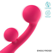 Carregar imagem no visualizador da galeria, Vibrador vaginal e Ponto G com estimulador de clitóris - Rollie - Double ball vibrator - 17.5 cm - Engily Ross
