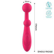Carregar imagem no visualizador da galeria, Vibrador vaginal e Ponto G com estimulador de clitóris - Rollie - Double ball vibrator - 17.5 cm - Engily Ross

