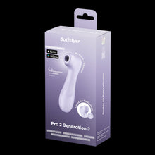 Carregar imagem no visualizador da galeria, Estimulador de Clitóris por Ondas de Pressão + Vibração + Pulsação + APP - Pro 2 Gen 3 - Lilás - Satisfyer
