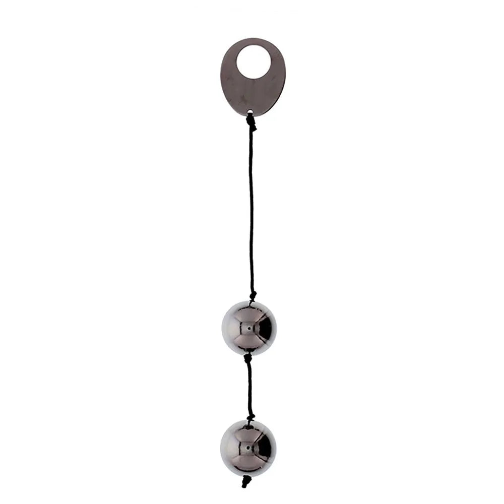 Bolas Metálicas - Vaginais ou Anais - Preto - Domino Metallic Balls