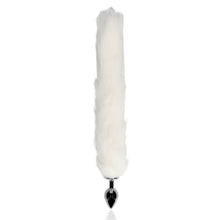 Carregar imagem no visualizador da galeria, Plug anal cauda de raposa branca com luzes LED - Light-up fox tail - Ouch!
