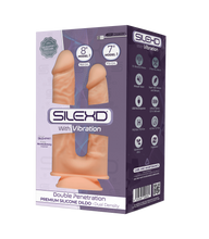 Carregar imagem no visualizador da galeria, Vibrador realista duplo com vibração 17.5 e 19.5 cm - Recarregável - SILEXD

