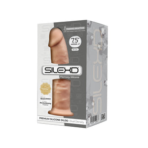 Dildo realístico termo-reativo - 19cm - Bege - SILEXD