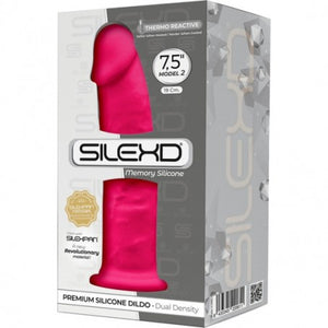 Dildo realístico termo-reativo - 19cm - Rosa - SILEXD