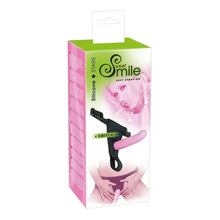 Carregar imagem no visualizador da galeria, Strap-on - Cinta / Arnês com dildo - 16cm - Rosa - Sweet Smile
